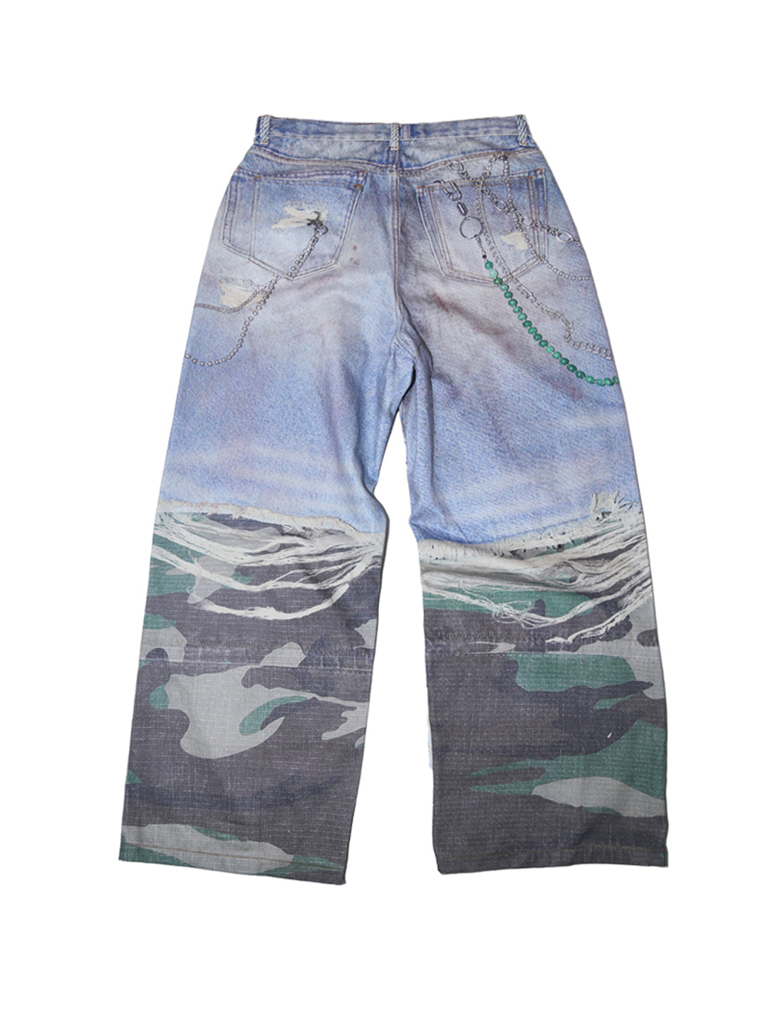 TREclub | Digital Print Wide Leg Jeans - PSYLOS 1, TREclub | Digital Print Wide Leg Jeans, Jeans, TREclub•JAPAN, PSYLOS 1